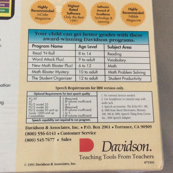 SPELL IT PLUS Spelling Program For The Entire Family It TALKS IBM/TANDY& PC Comp - Picture 3 of 11